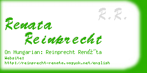 renata reinprecht business card